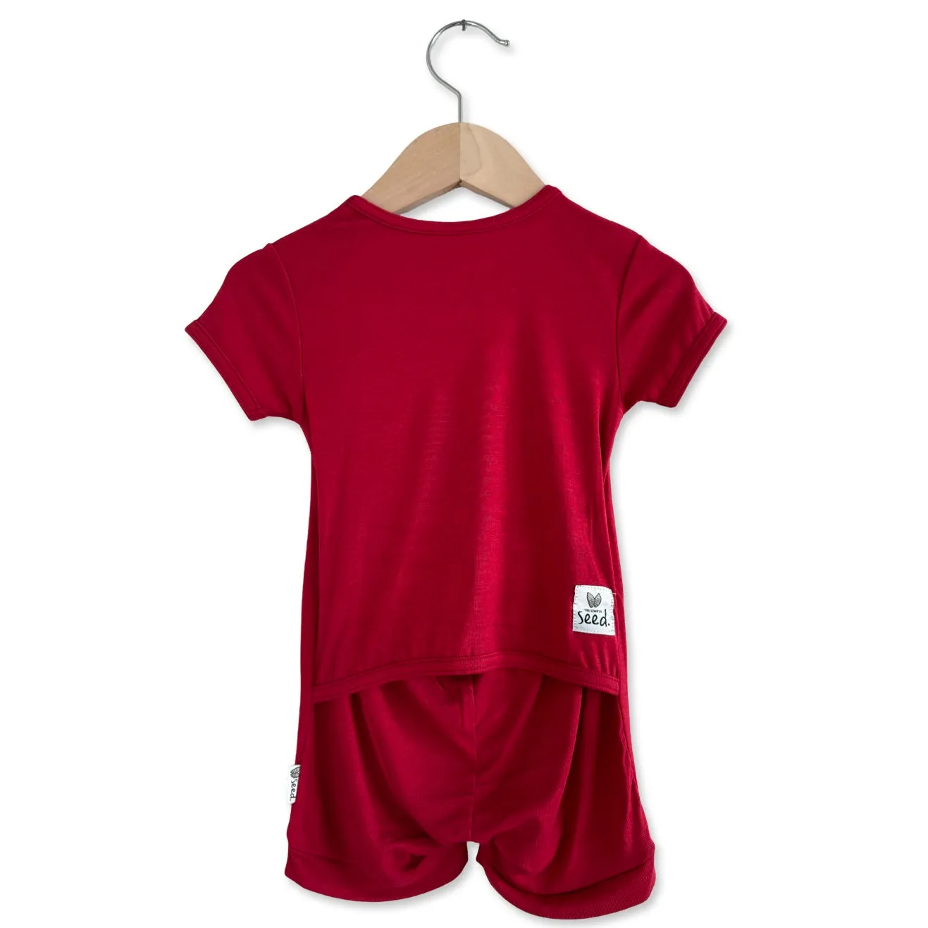 Cherry Pie Mini Ribbed Shorty Romper