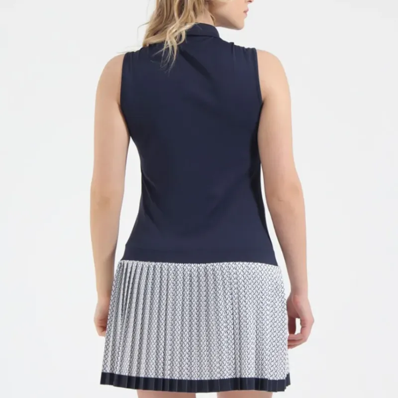 Chervò Jitter S/L Dress - Navy