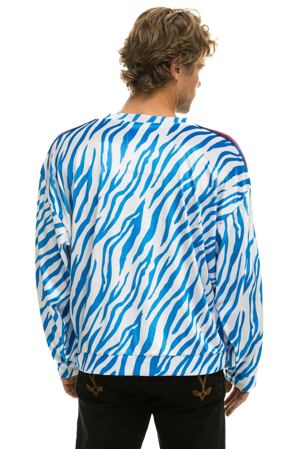 CLASSIC VELVET RELAXED SWEATSHIRT - BLUE TIGER