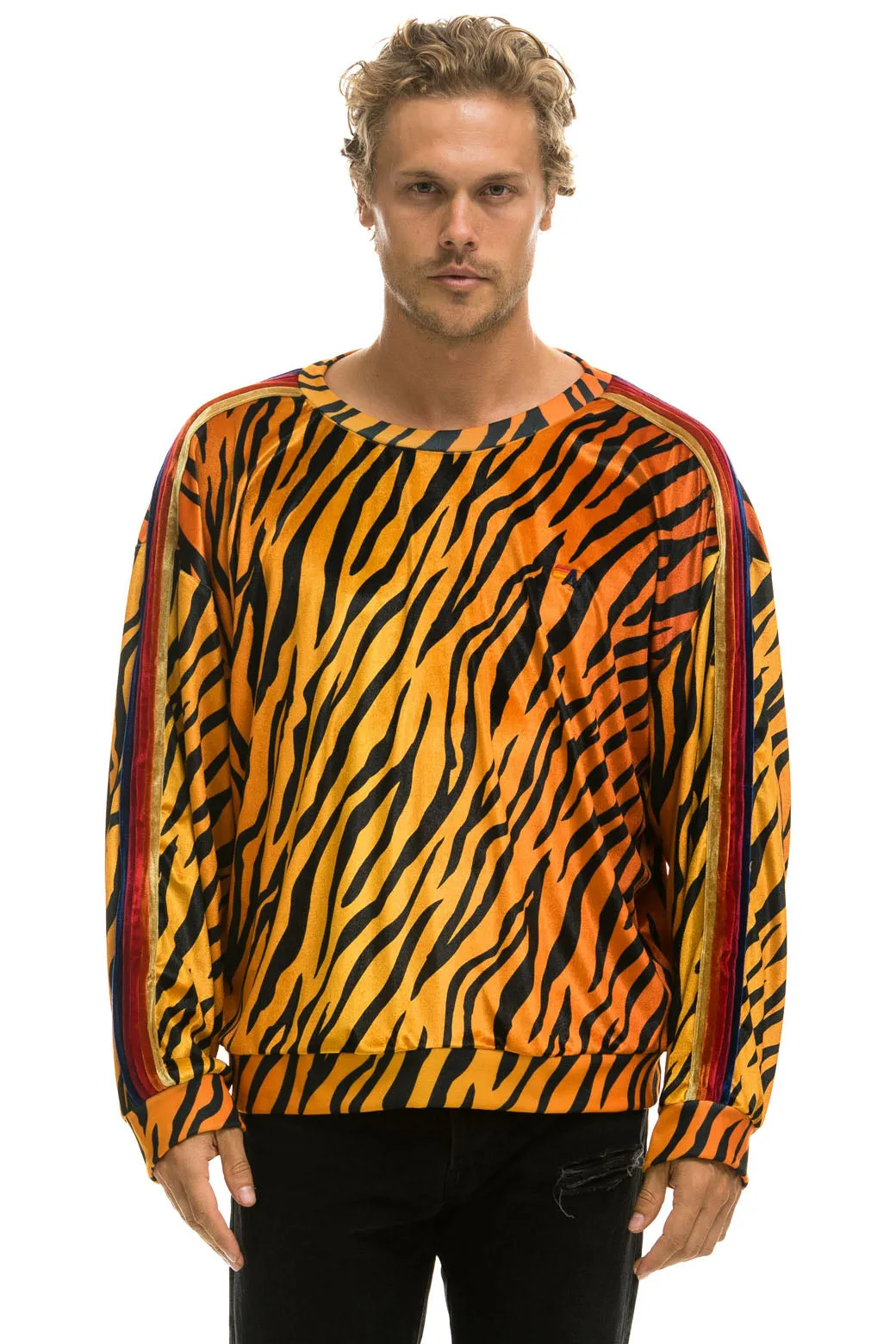 CLASSIC VELVET RELAXED SWEATSHIRT - TIGER