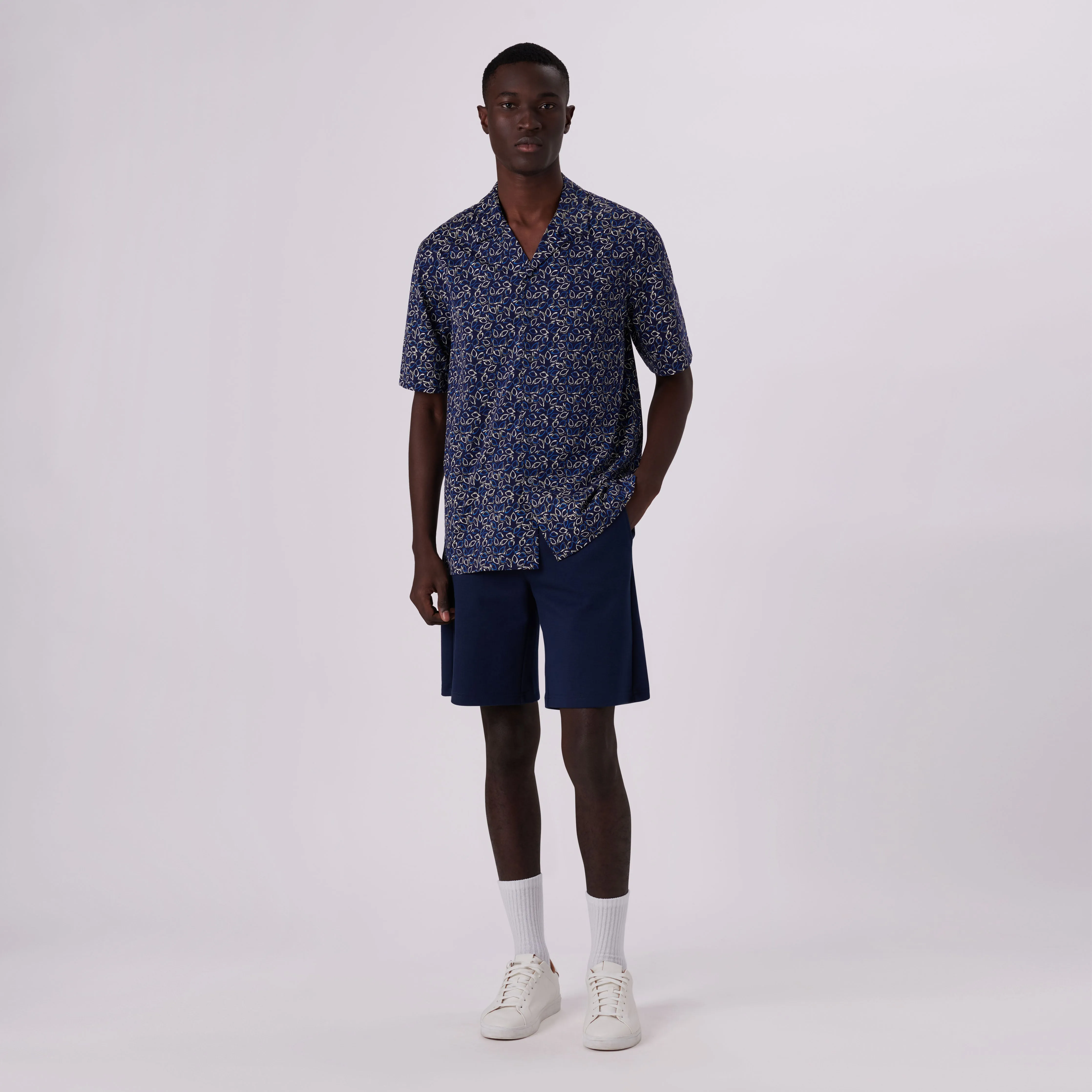 Cole Abstract Print OoohCotton Camp Shirt