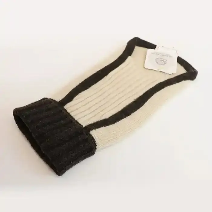 Color Blocked Merino Wool Dog Sweater