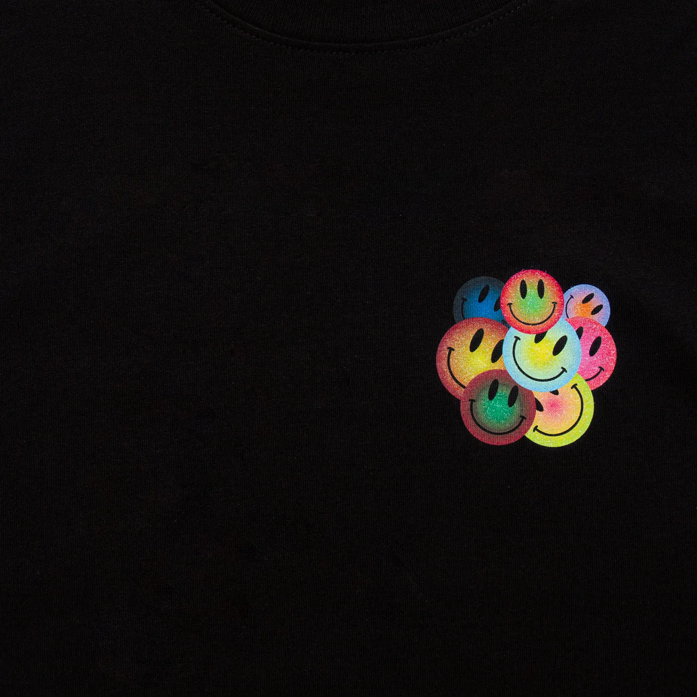 Crest All The Smileys - Tshirt - Black