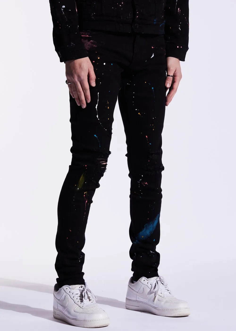 CRYSP DENIM ATLANTIC DENIM MENS - BLACK PAINT