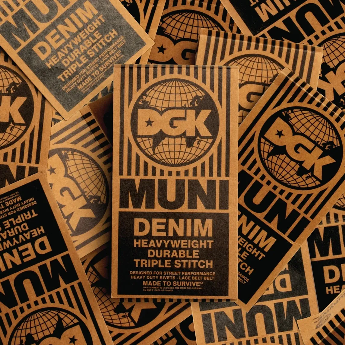 DGK MUNI DENIM JEAN INDIGO WASHED