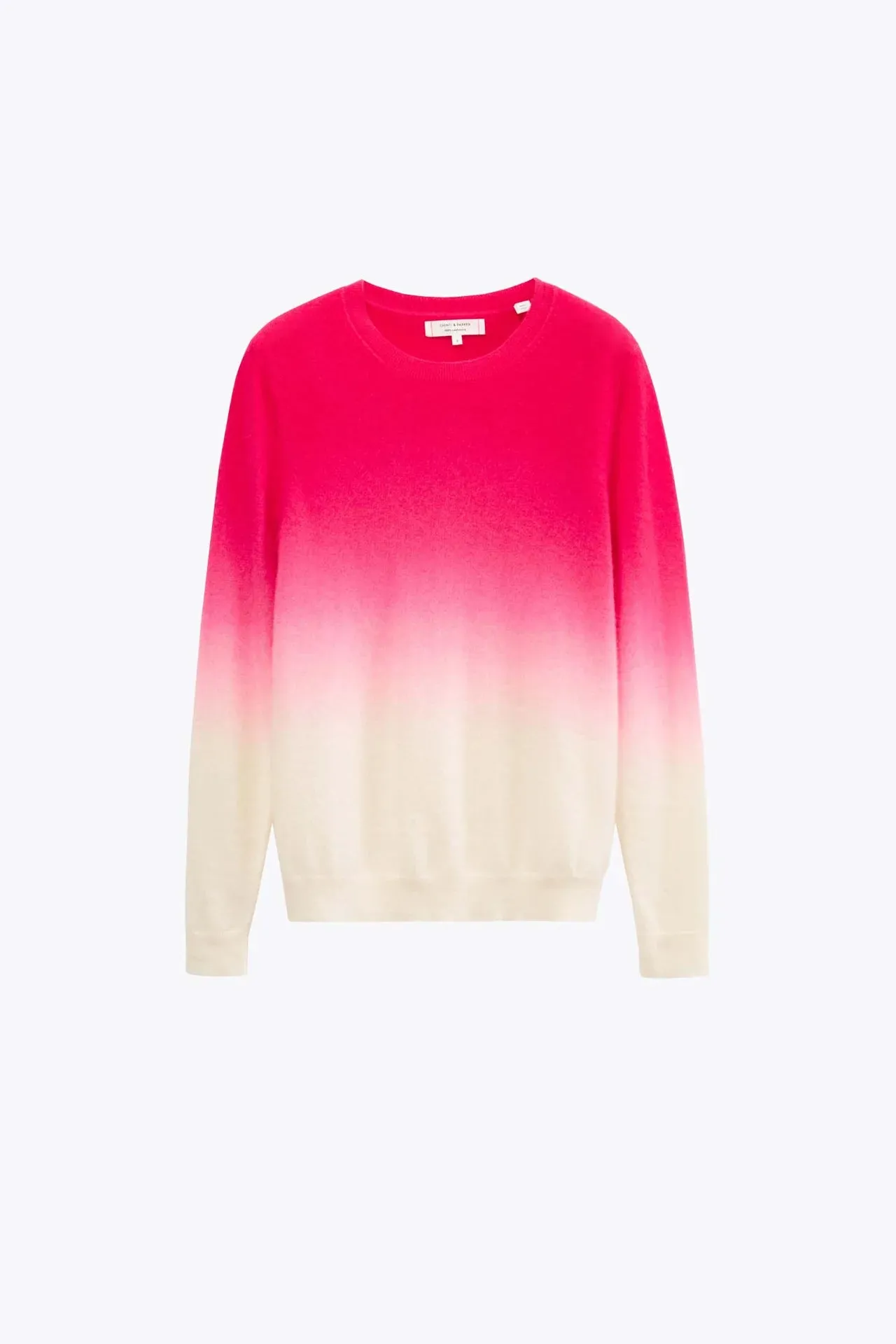 Dip Dyed Sweater, Cream/Pink