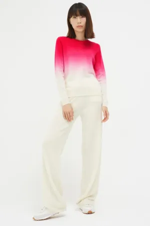 Dip Dyed Sweater, Cream/Pink