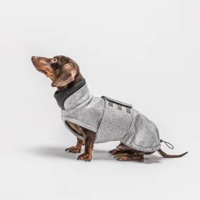 Dog Coat Cloud7 Brooklyn DACHSHUND Flannel Grey