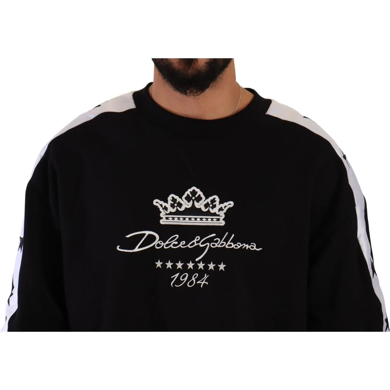 Dolce & Gabbana Elegant Crown 1984 Crewneck Sweater