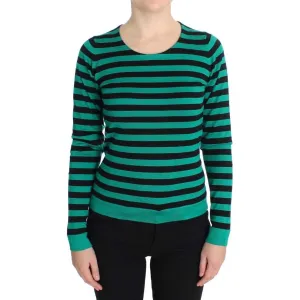 Dolce & Gabbana Elegant Striped Cashmere Silk Sweater