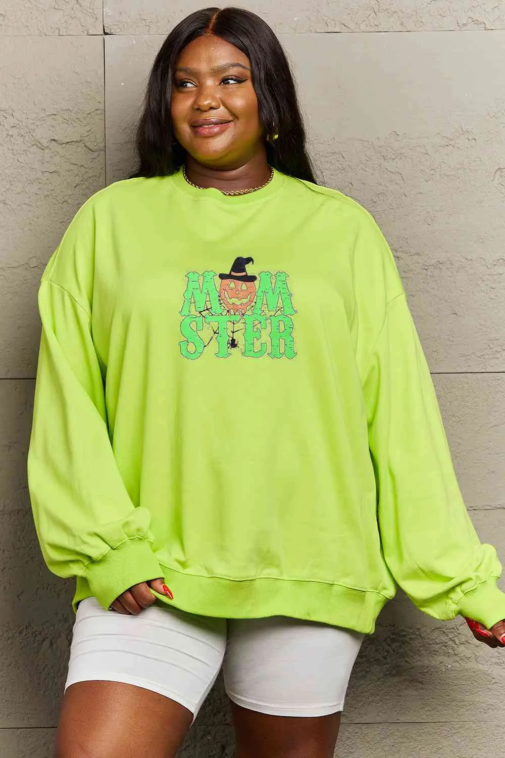 Drop Shoulder Graphic Sweatshirt