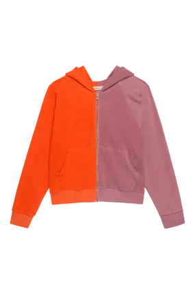 Duo Zip Up Papaya/Rhubarb