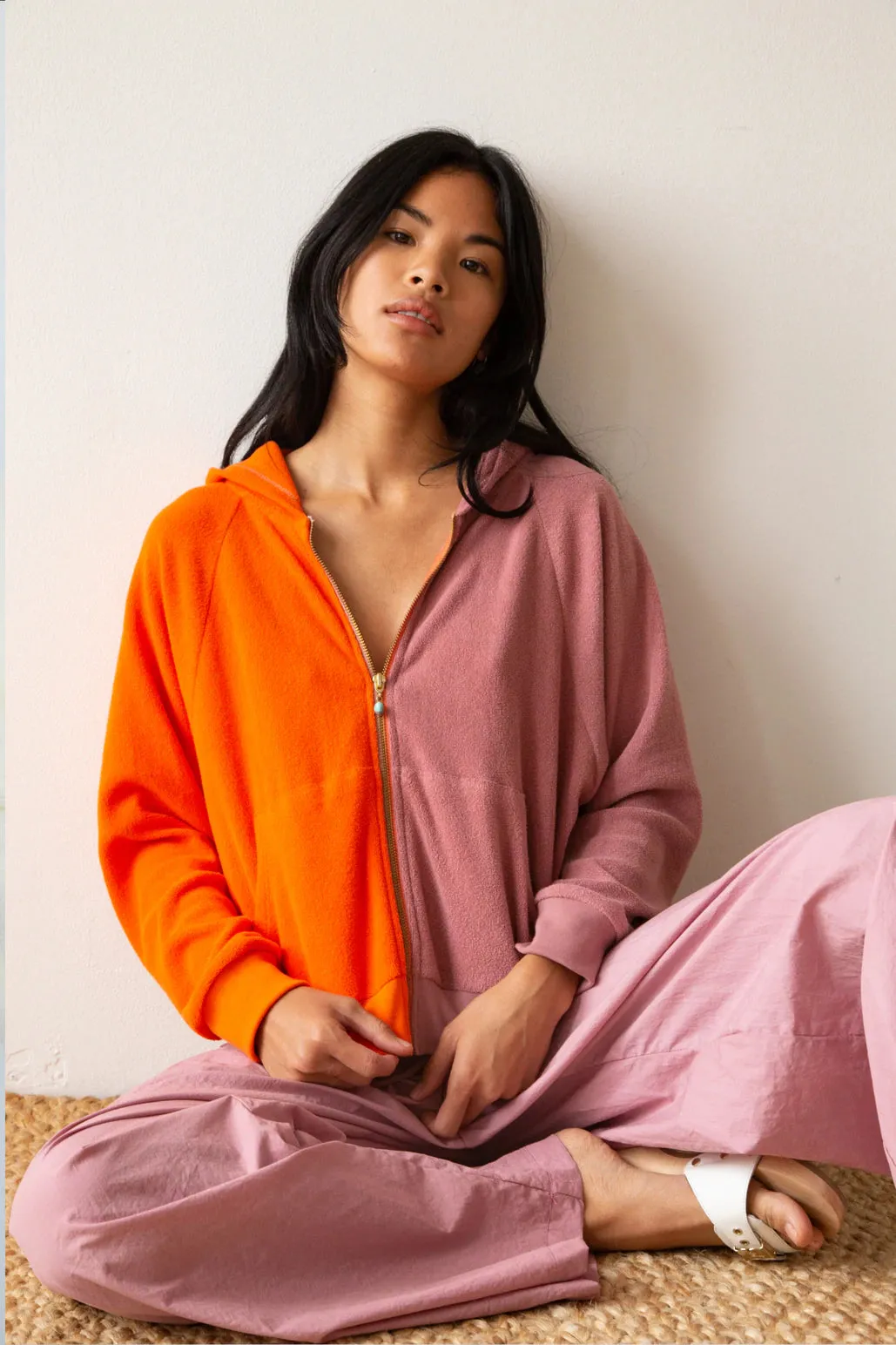 Duo Zip Up Papaya/Rhubarb