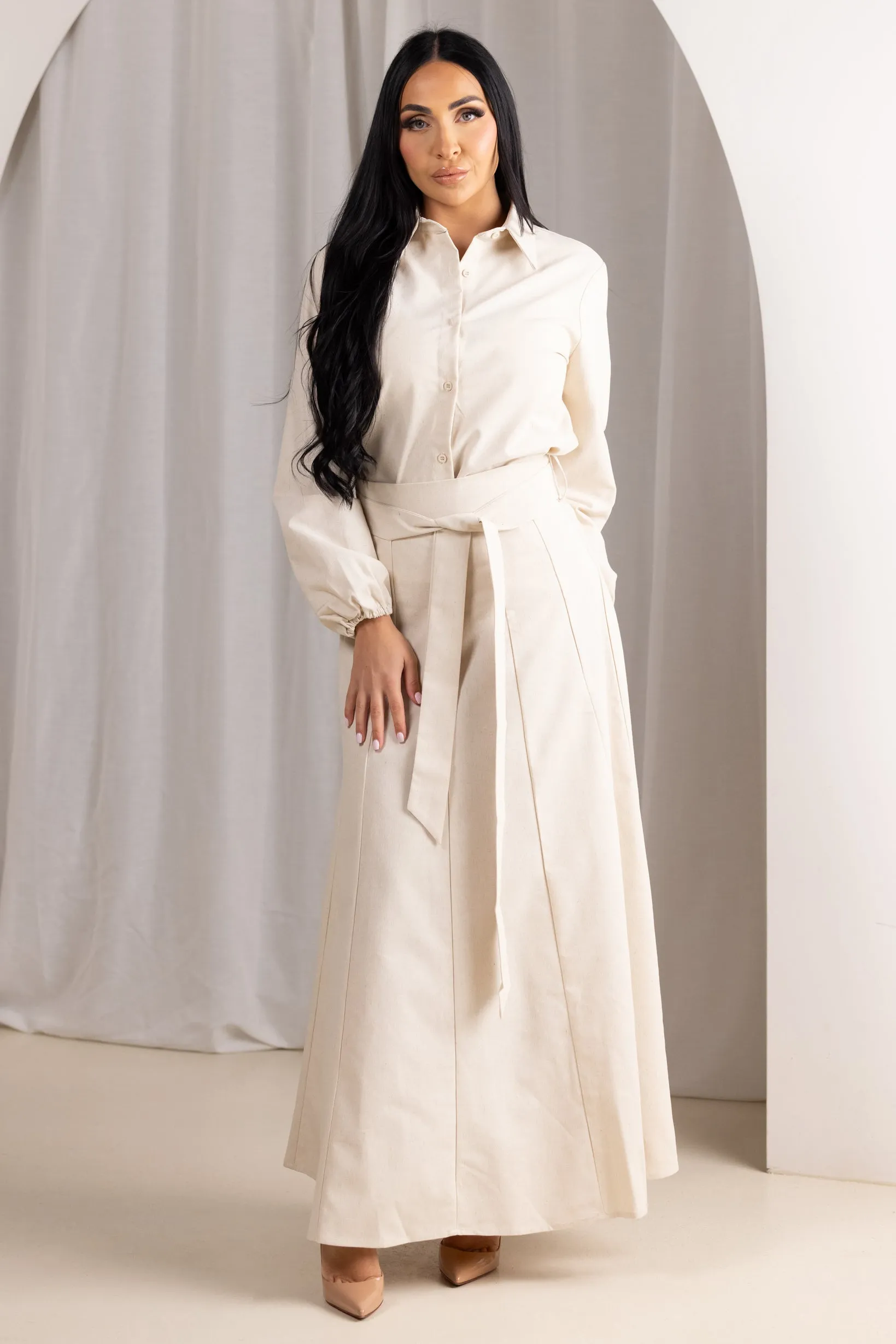 Eminent Linen Skirt