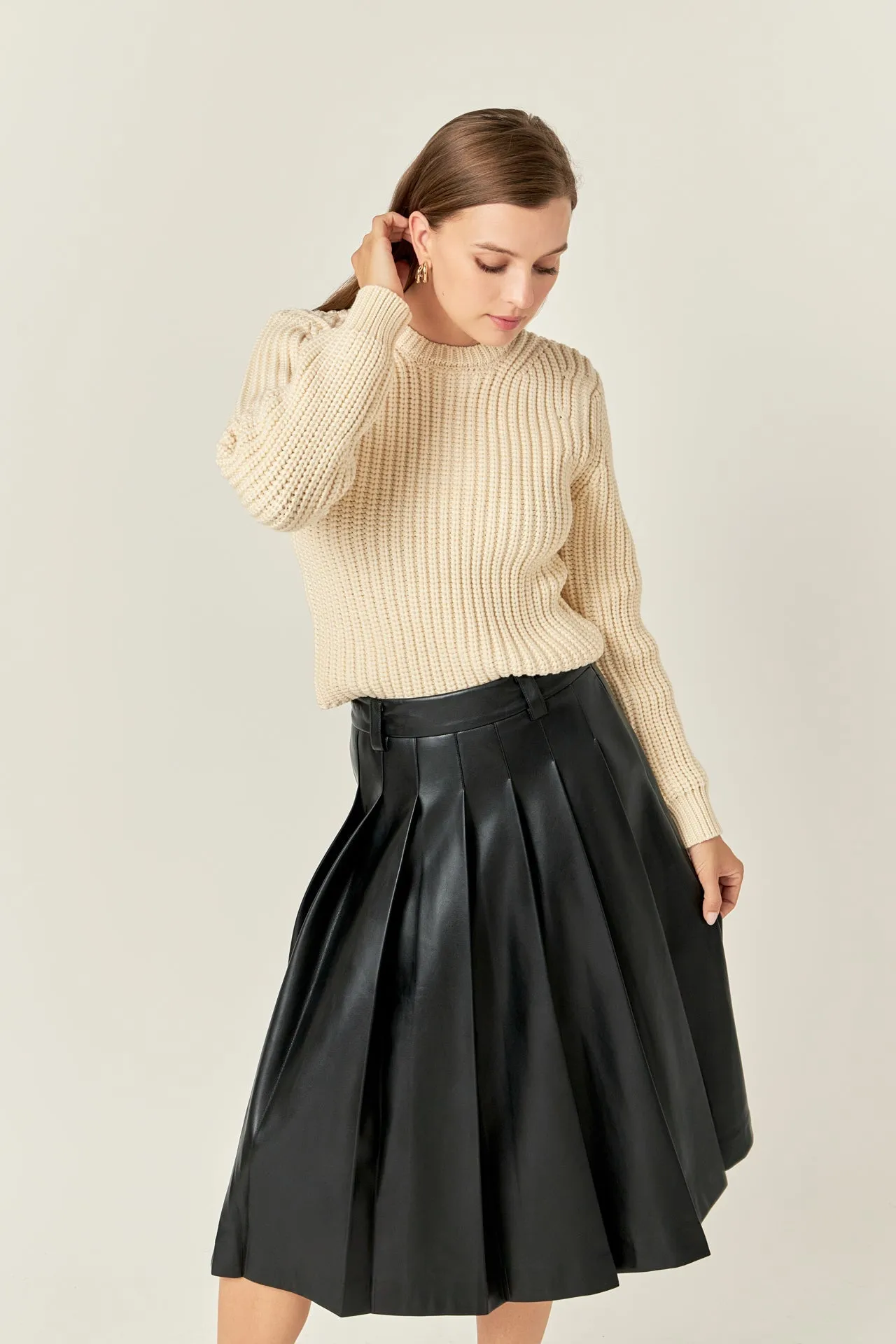 English Factory - Pleated Midi Skirt