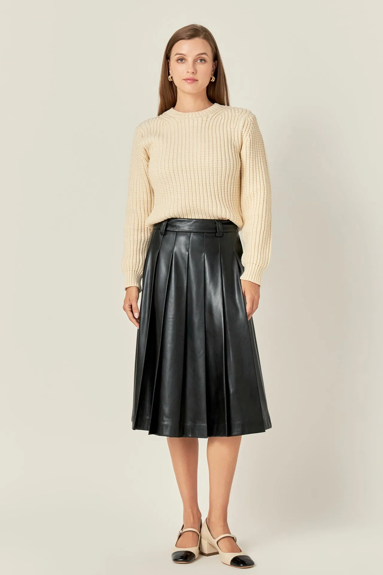 English Factory - Pleated Midi Skirt