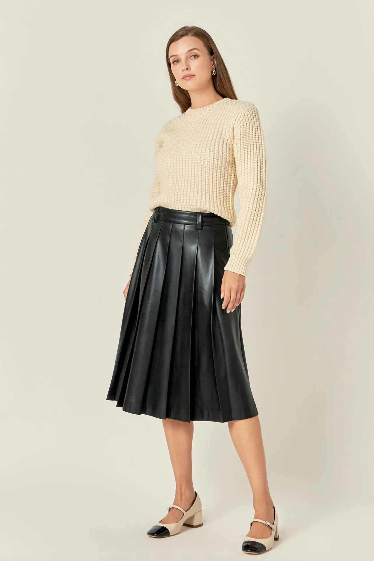 English Factory - Pleated Midi Skirt