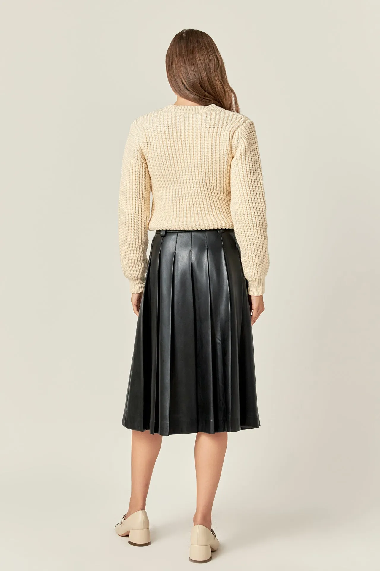 English Factory - Pleated Midi Skirt