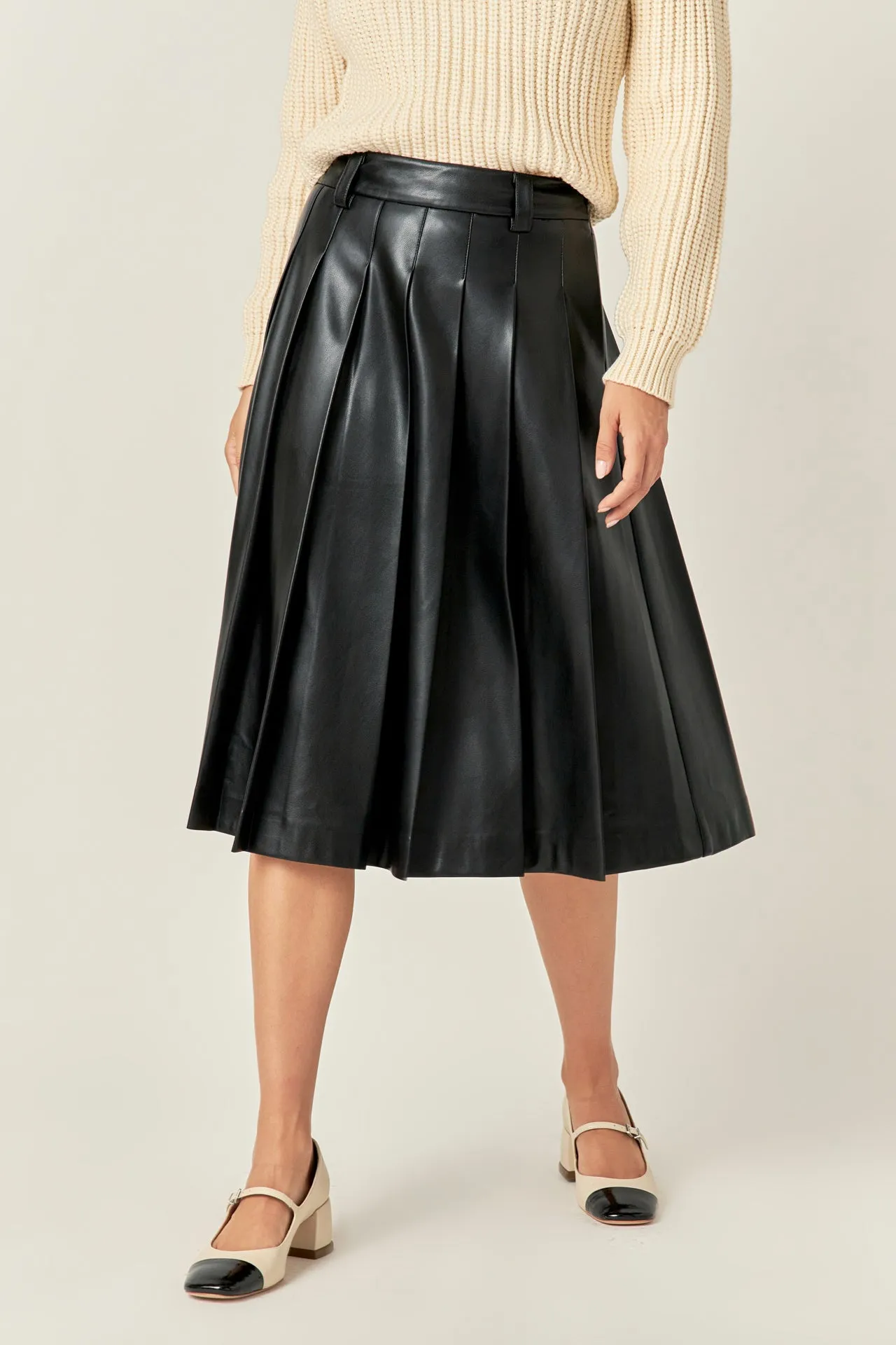 English Factory - Pleated Midi Skirt