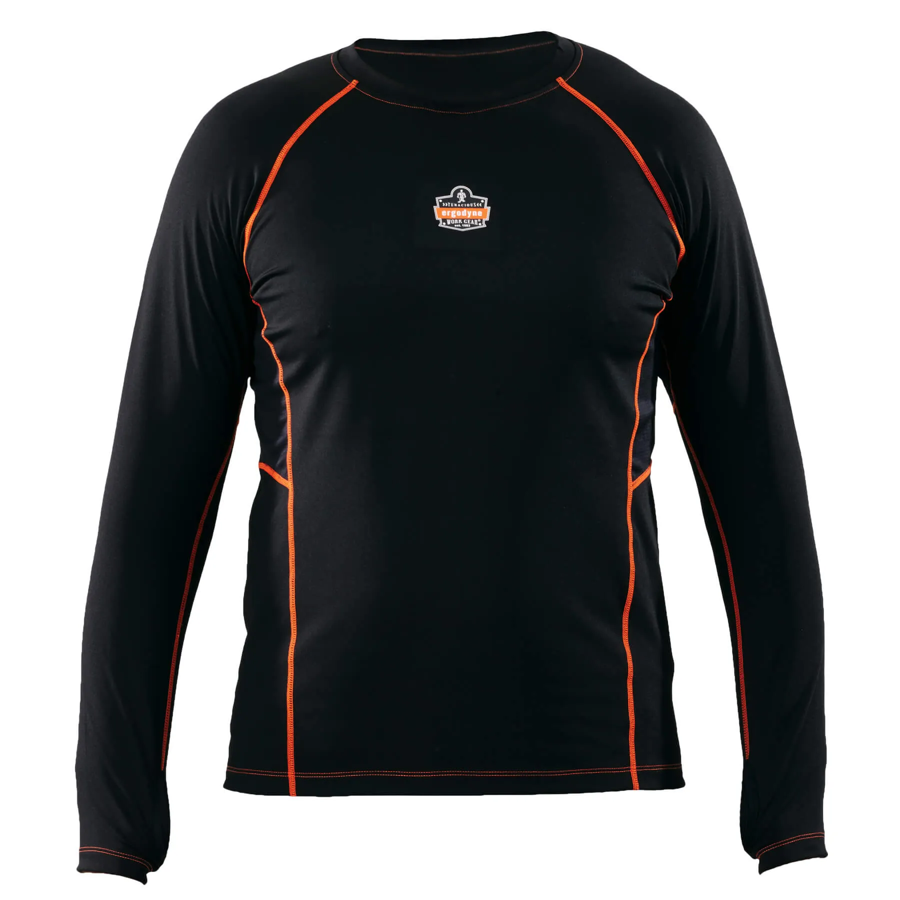 Ergodyne 40206 N-Ferno 6435 Thermal Base Layer Long Sleeve Shirt, 2XL, Black