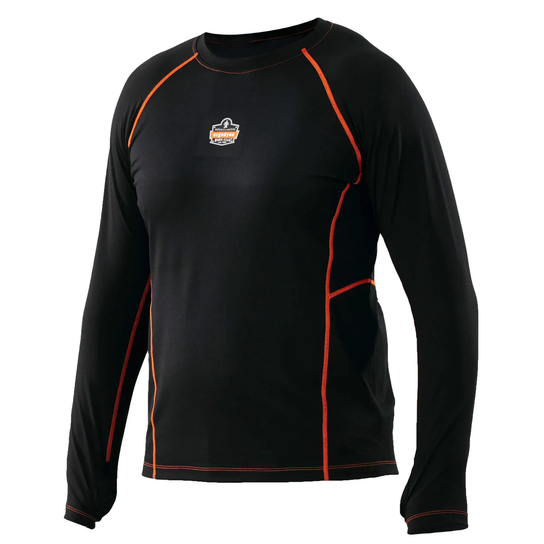 Ergodyne 40206 N-Ferno 6435 Thermal Base Layer Long Sleeve Shirt, 2XL, Black