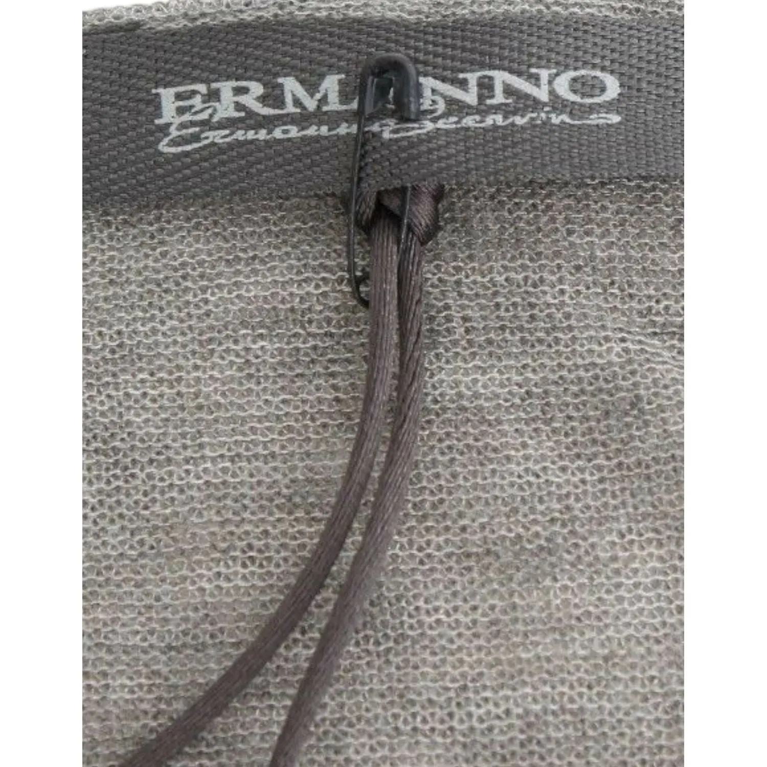 Ermanno Scervino Elegant Gray Wool Blend Deep V-neck Sweater