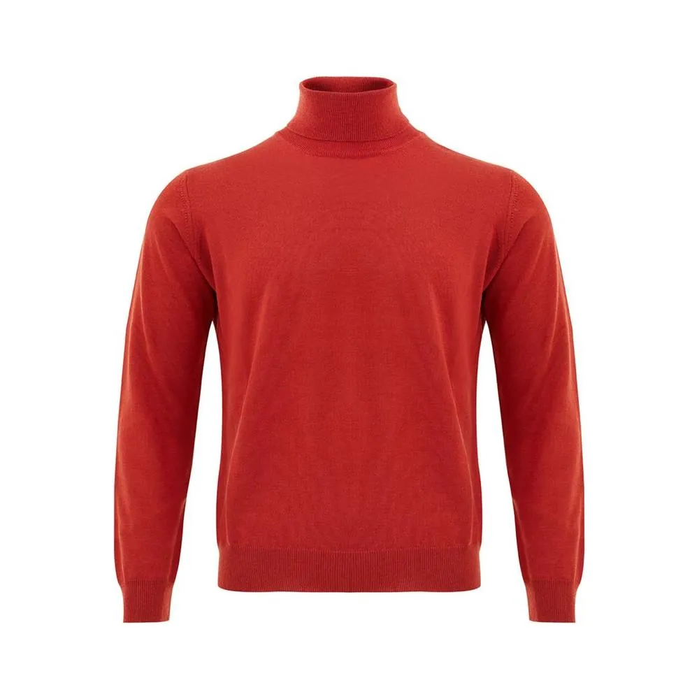 FERRANTE Elegant Wool Rich Red Sweater