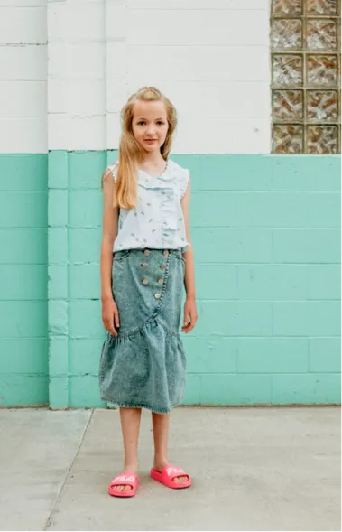 Fish & kids skirt denim