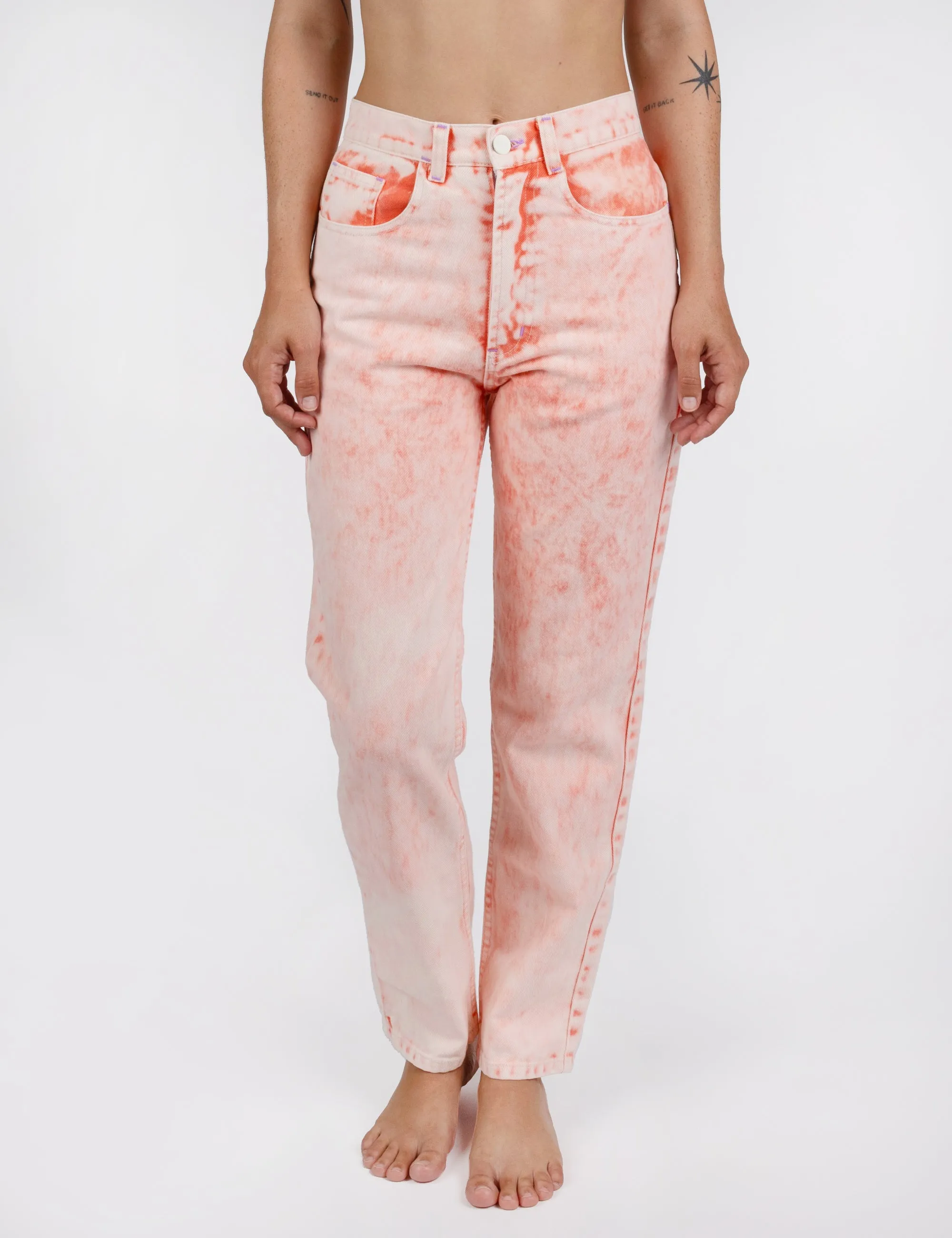 Flamingo Acid Wash Denim Jeans