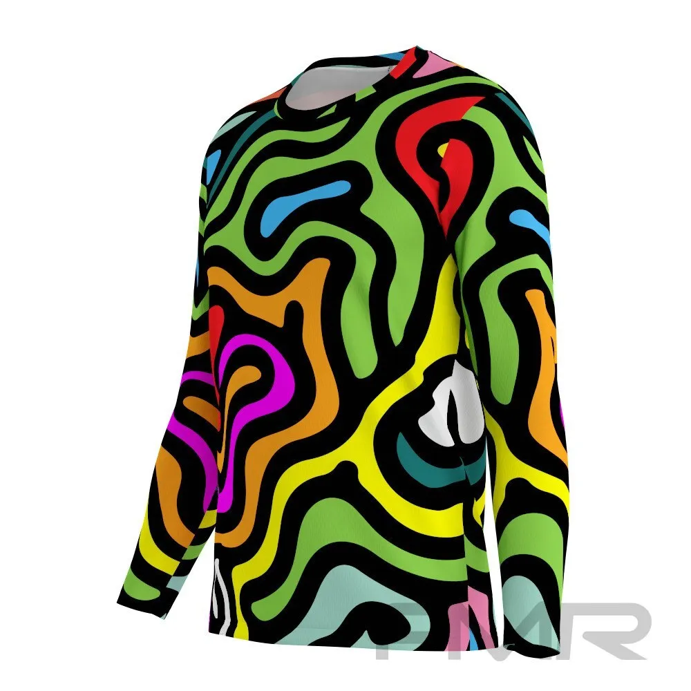 FMR Men's Kaleidoscopic Long Sleeve Running Shirt