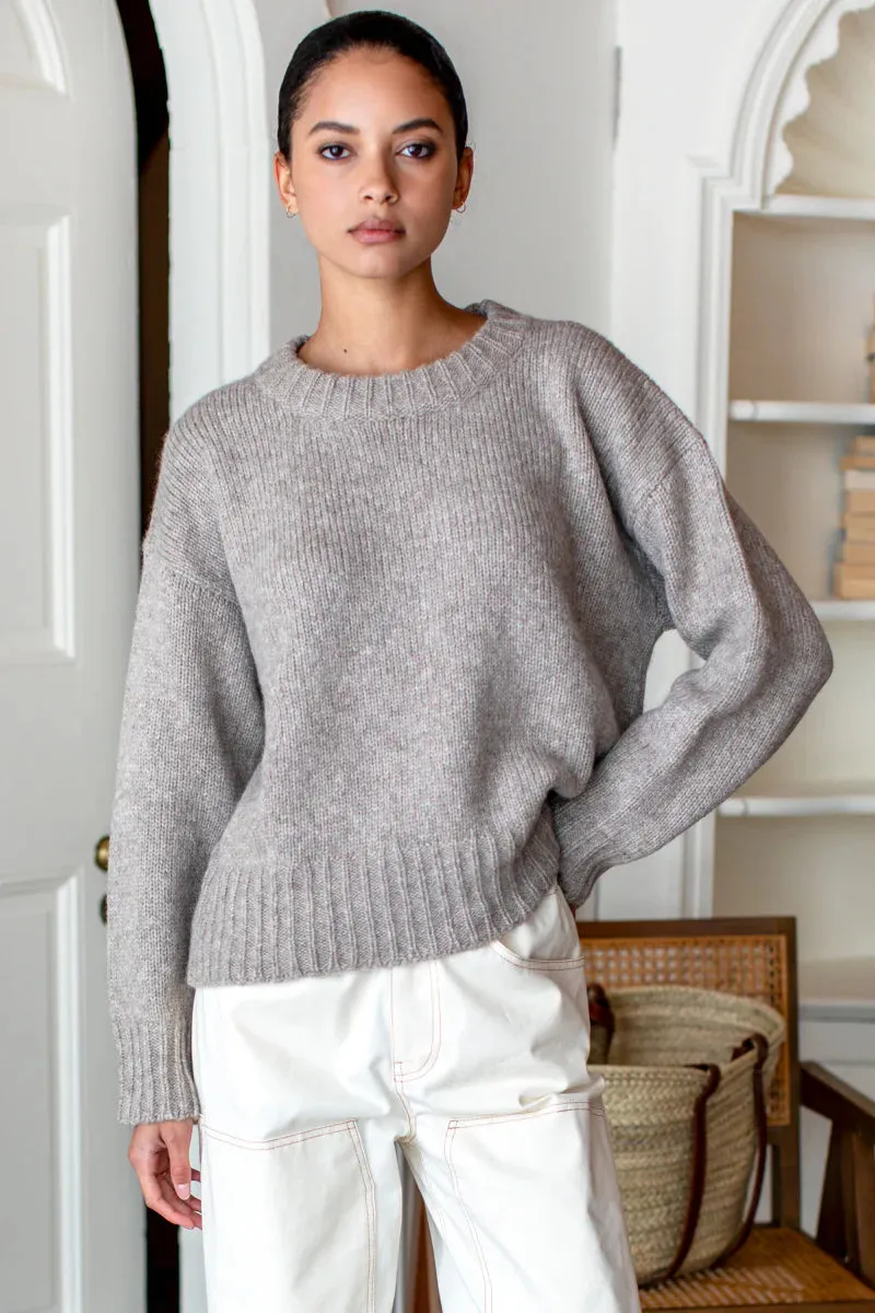 Fog Grey Melange Cozy Sweater