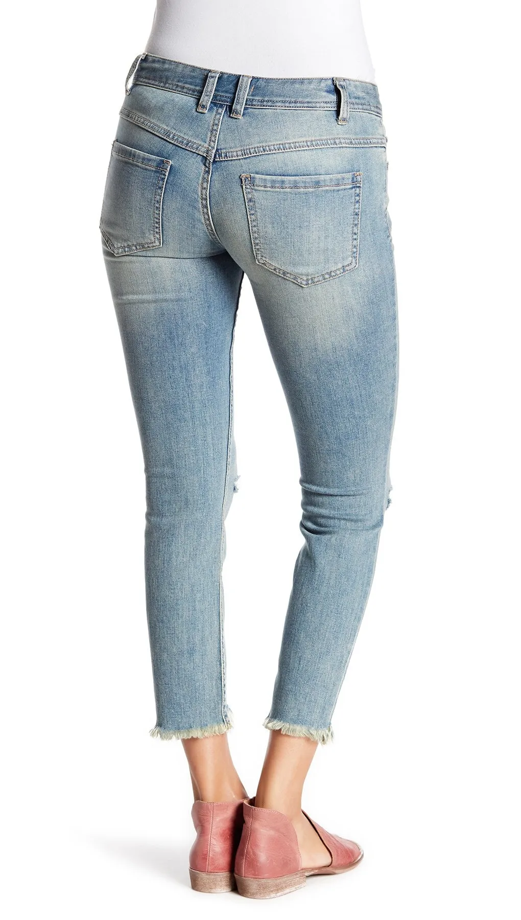 Free People Destroyed Skinny Jean Sitka