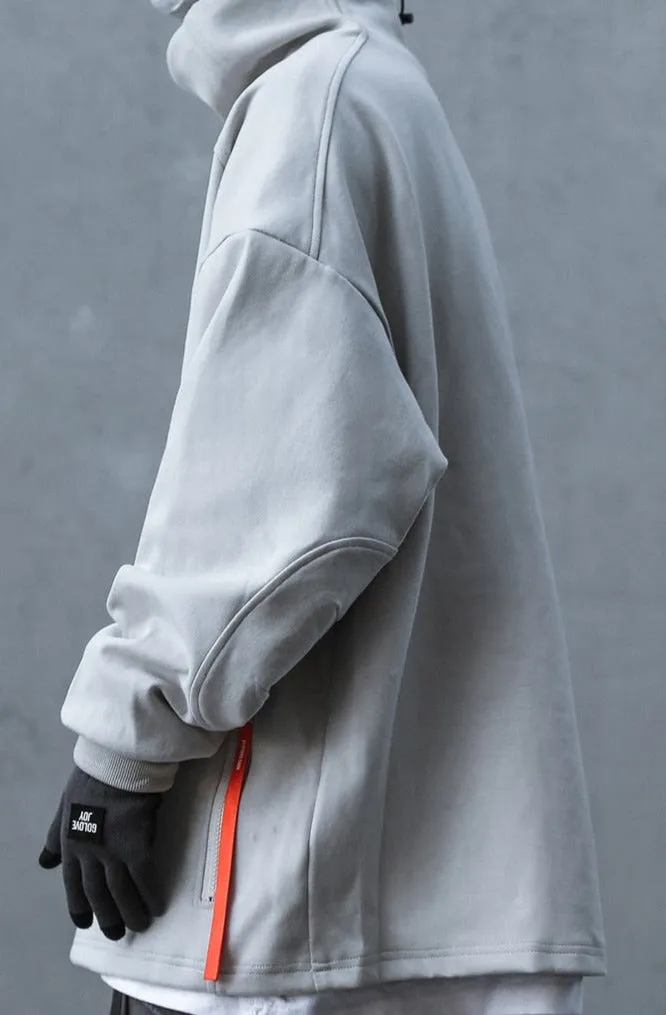 Futuristic Minimal High Neck Sweatshirt