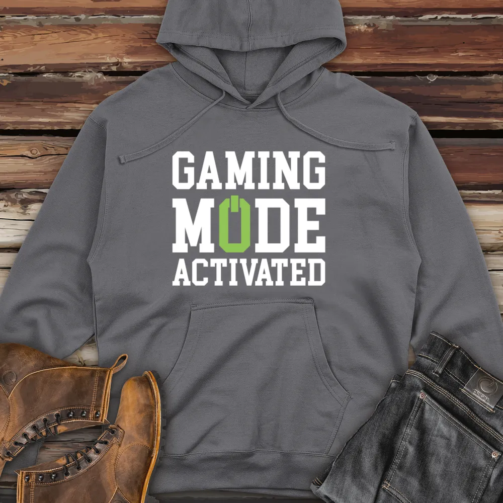 Gaming Mode Activated Midweight Hooded Sweatshirt