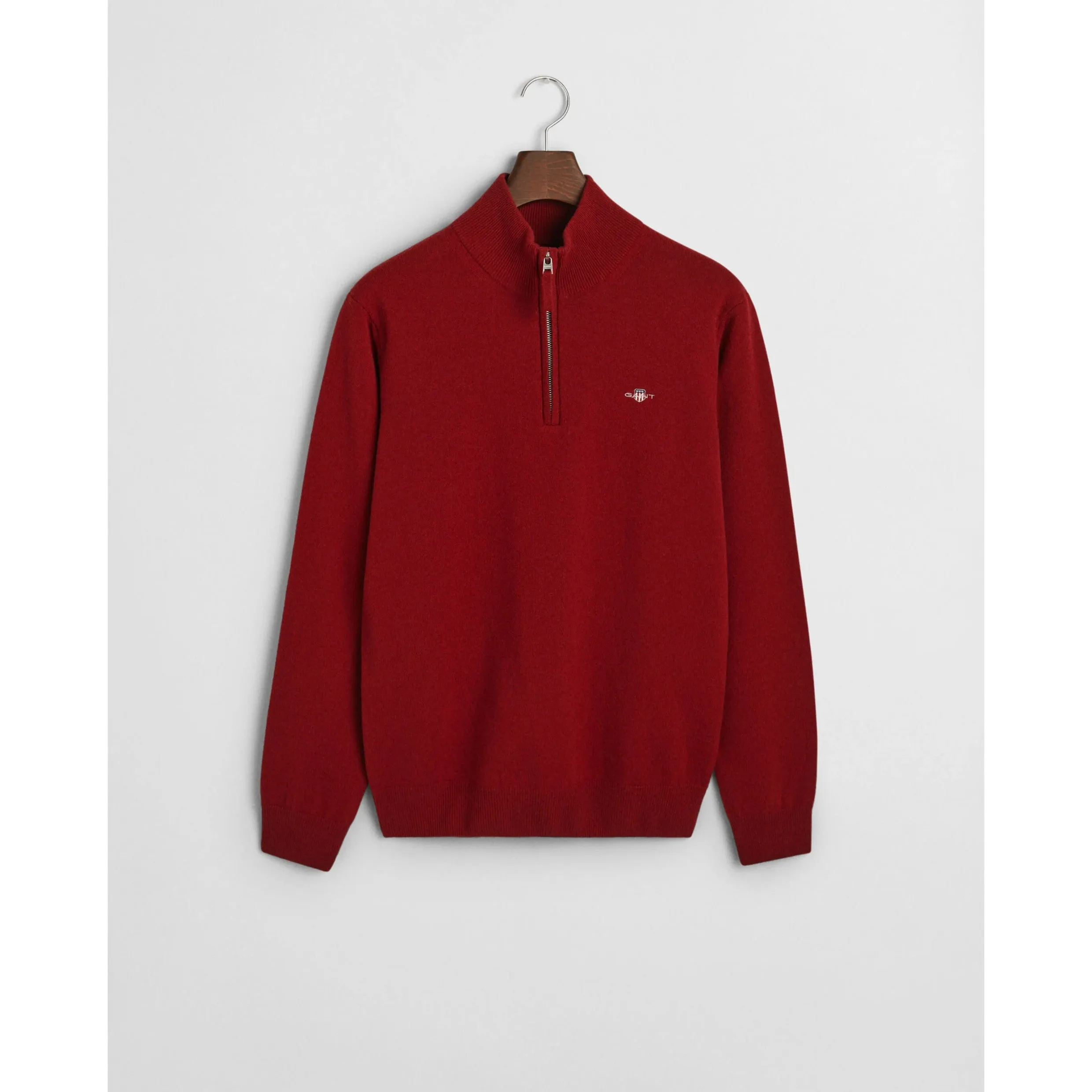 GANT Superfine Lambswool Half-Zip Sweater Plumped Red 87213