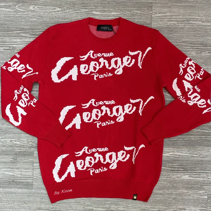 George V- George v Paris all over sweater (red)