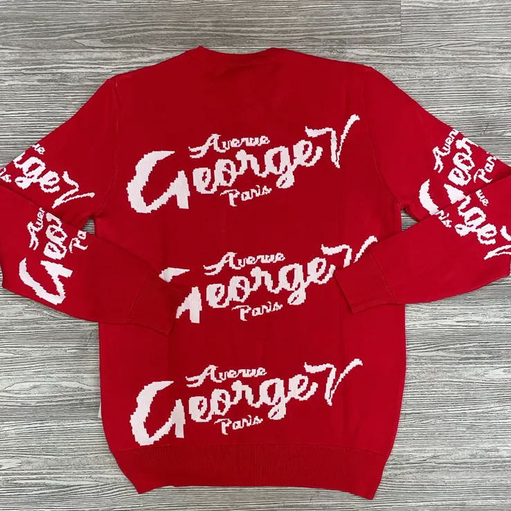 George V- George v Paris all over sweater (red)