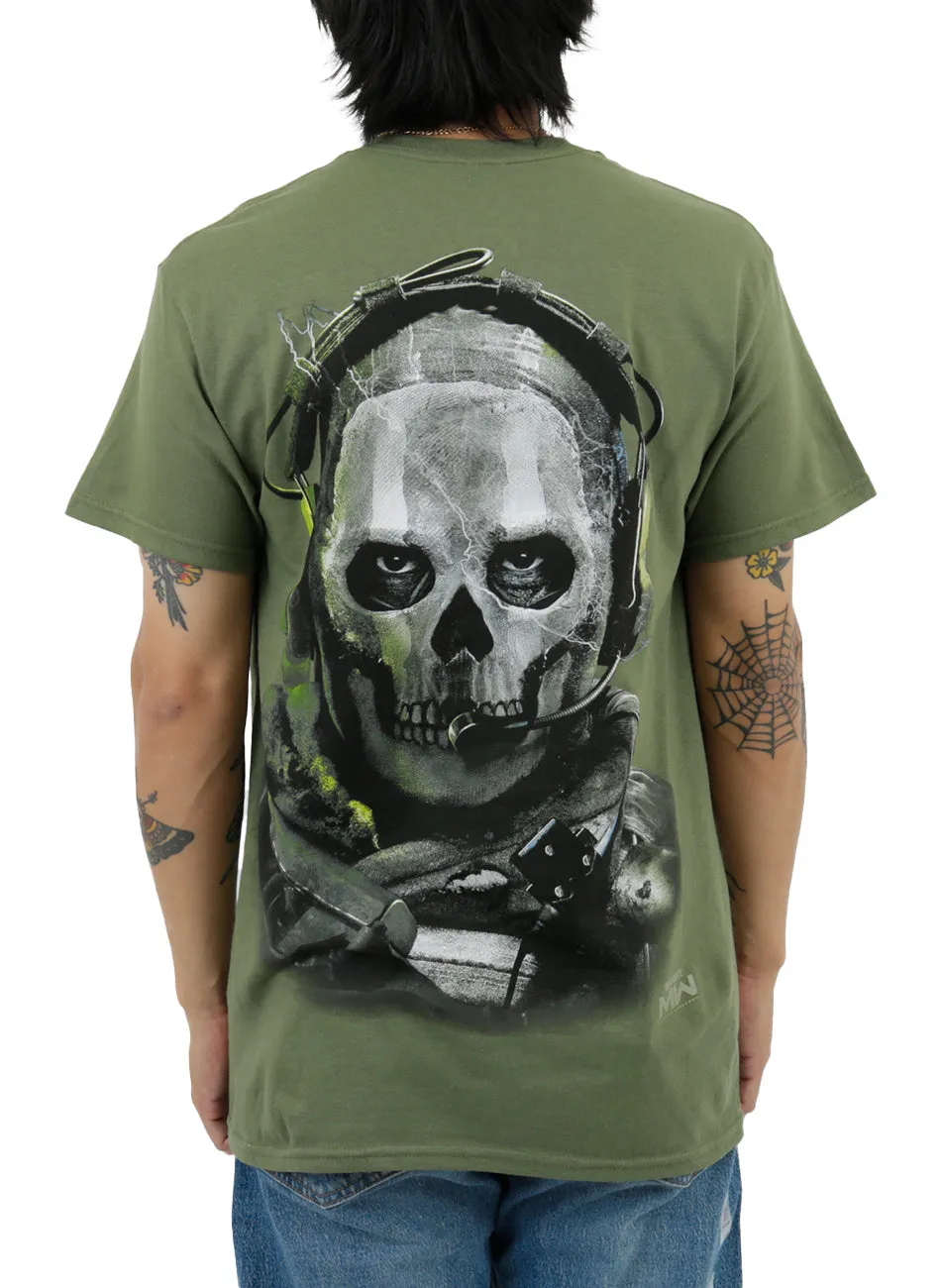 Ghost Graphic Tee - Military Green