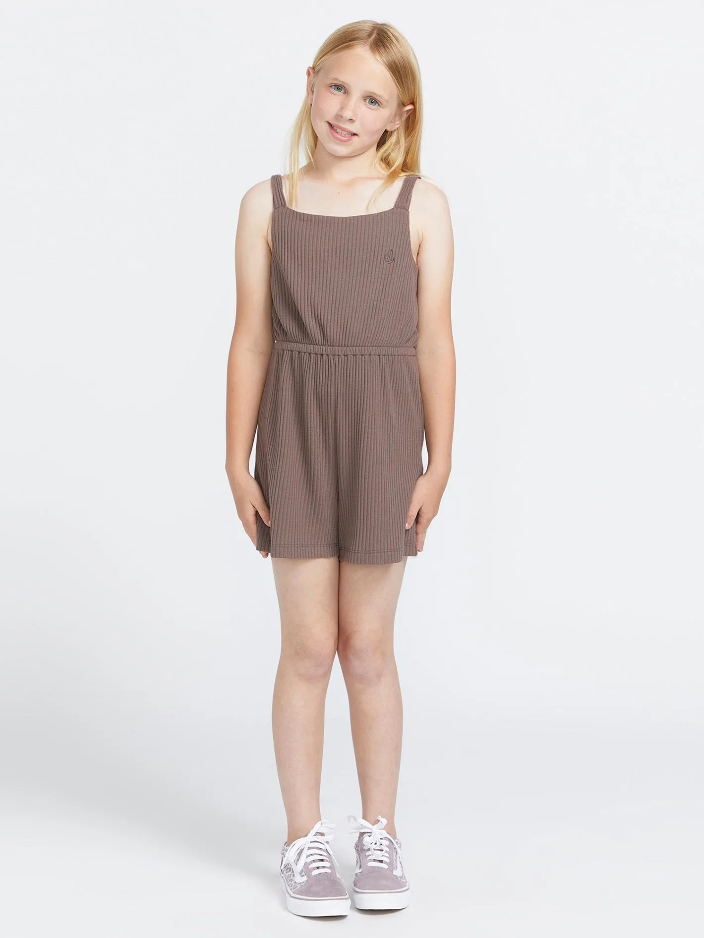 Girls Island Bopper Romper - Slate Grey