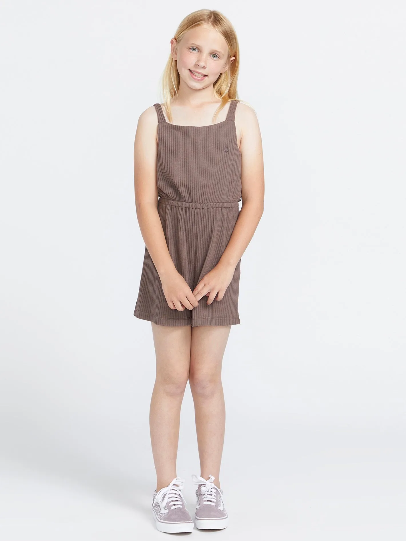 Girls Island Bopper Romper - Slate Grey