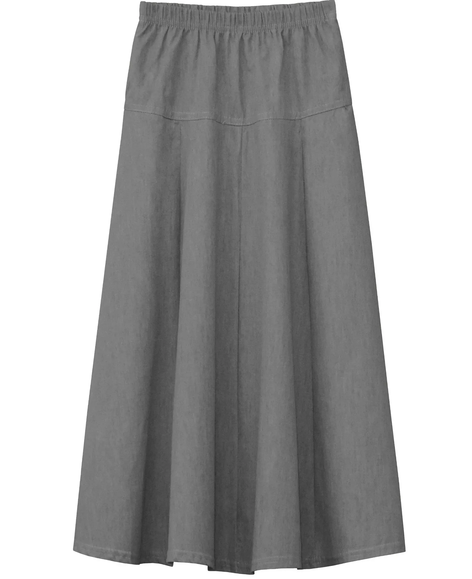 Girl's Ultra Soft Lightweight Denim Fit and Flare A-Line Maxi Skirt 4 to 18 years old