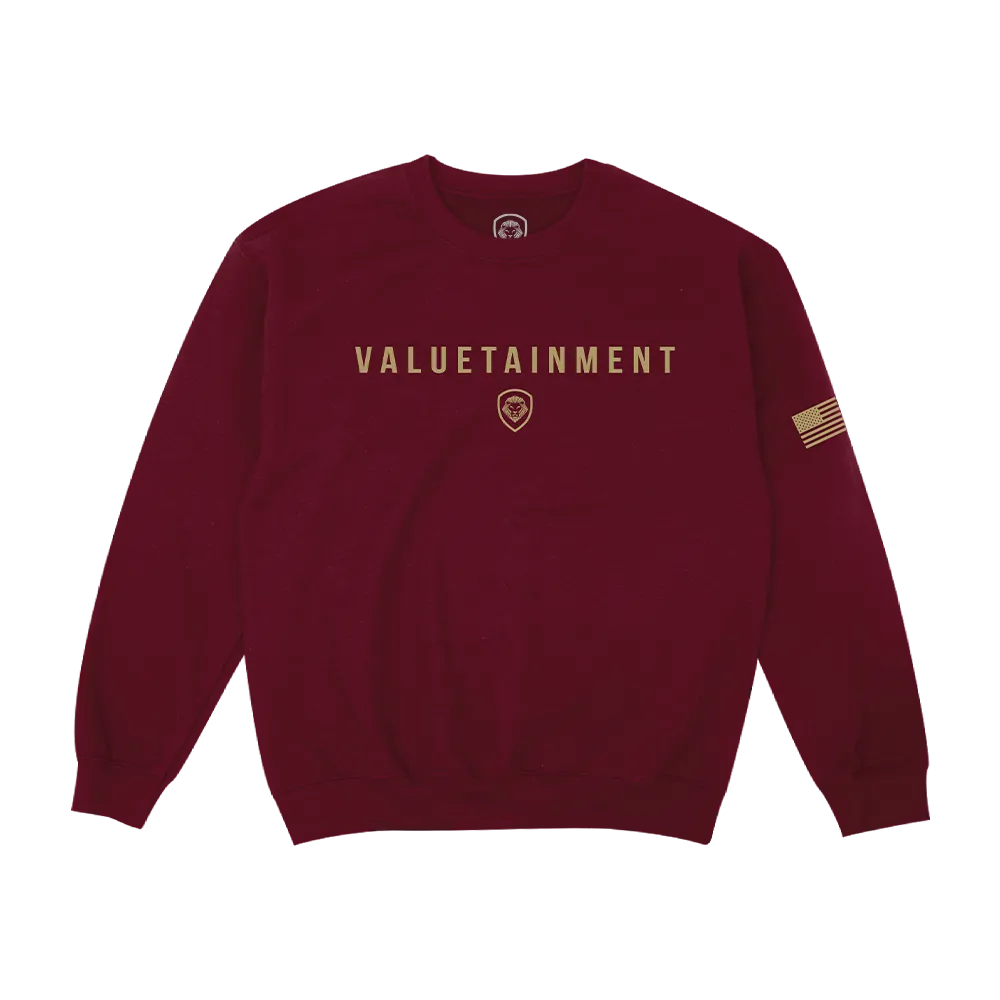 Gold Collection FLB Crewneck Sweatshirt - Maroon