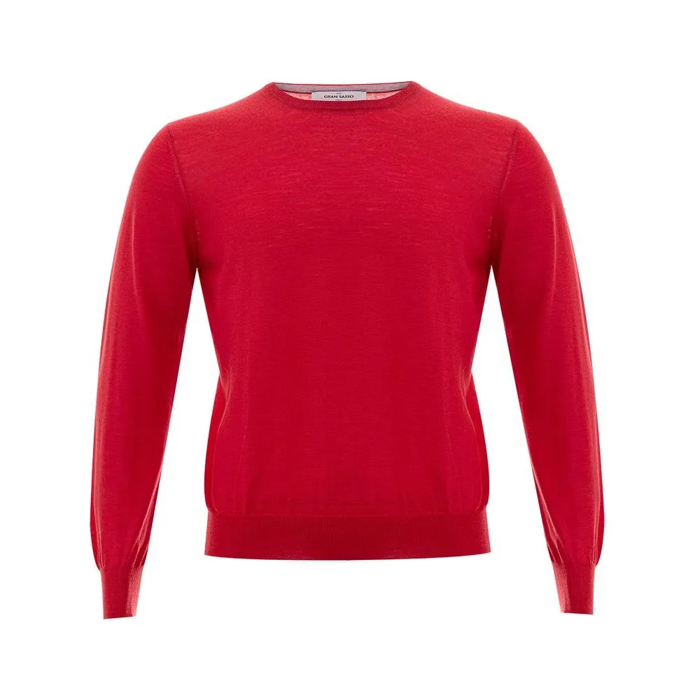 Gran Sasso Elegant Red Wool Sweater for Men