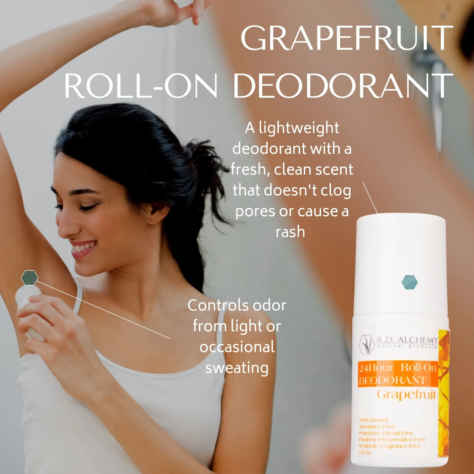 Grapefruit Roll-On Deodorant