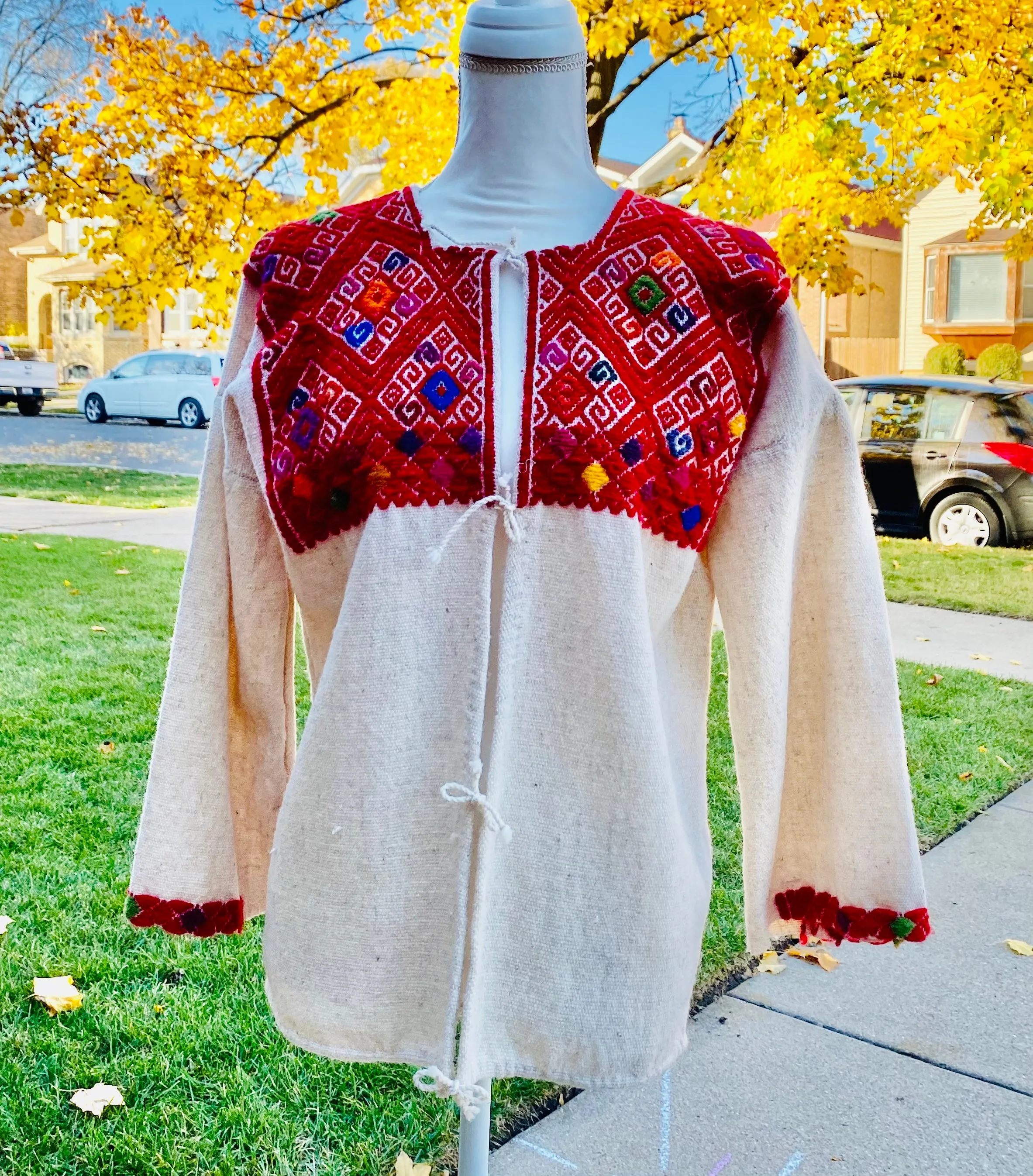 Handwoven Wool "Coton" Sweater- Chiapas, Mexico