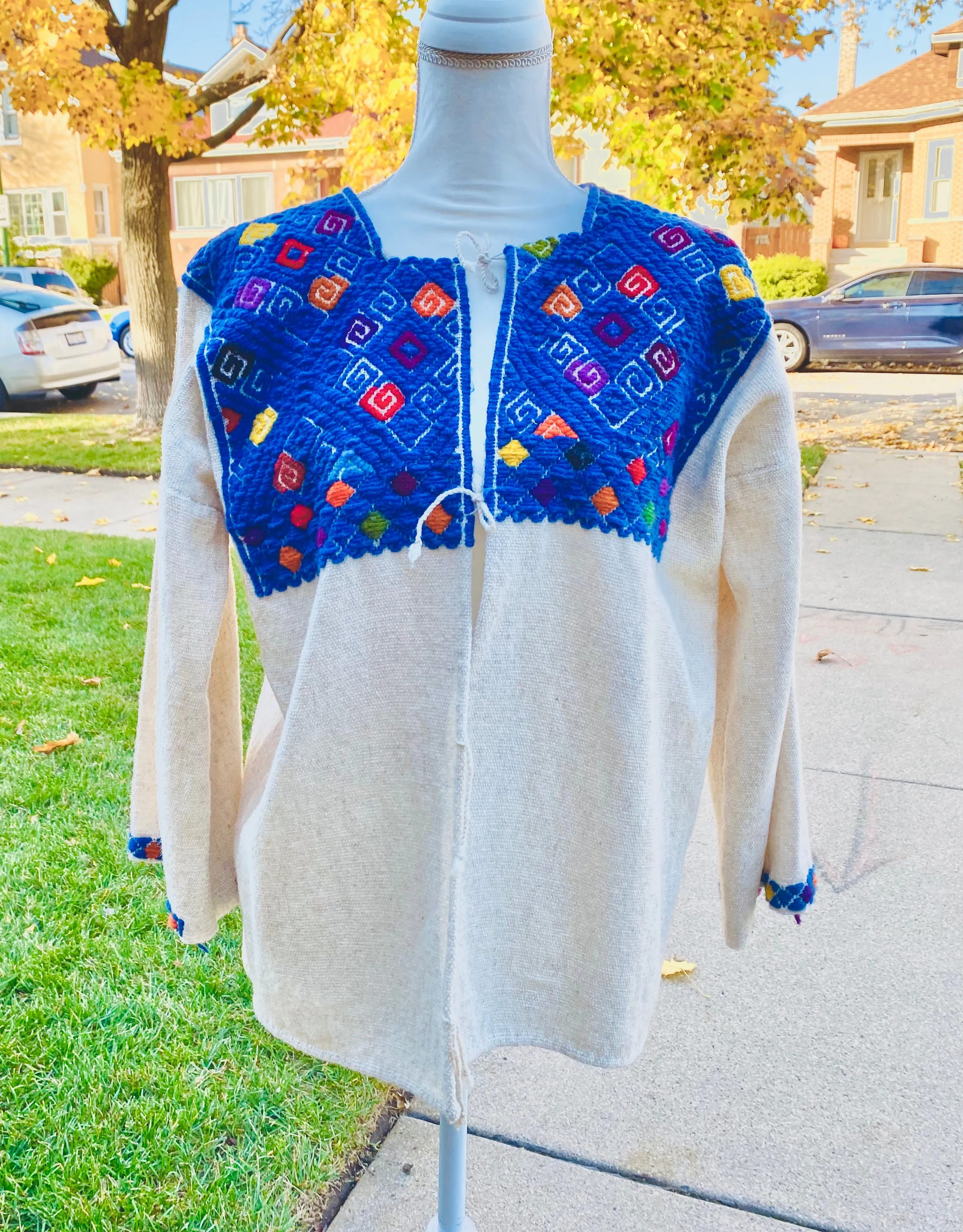 Handwoven Wool "Coton" Sweater- Chiapas, Mexico