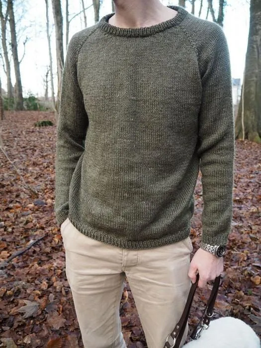 Hanstholm sweater for men by Petiteknit, knitting pattern