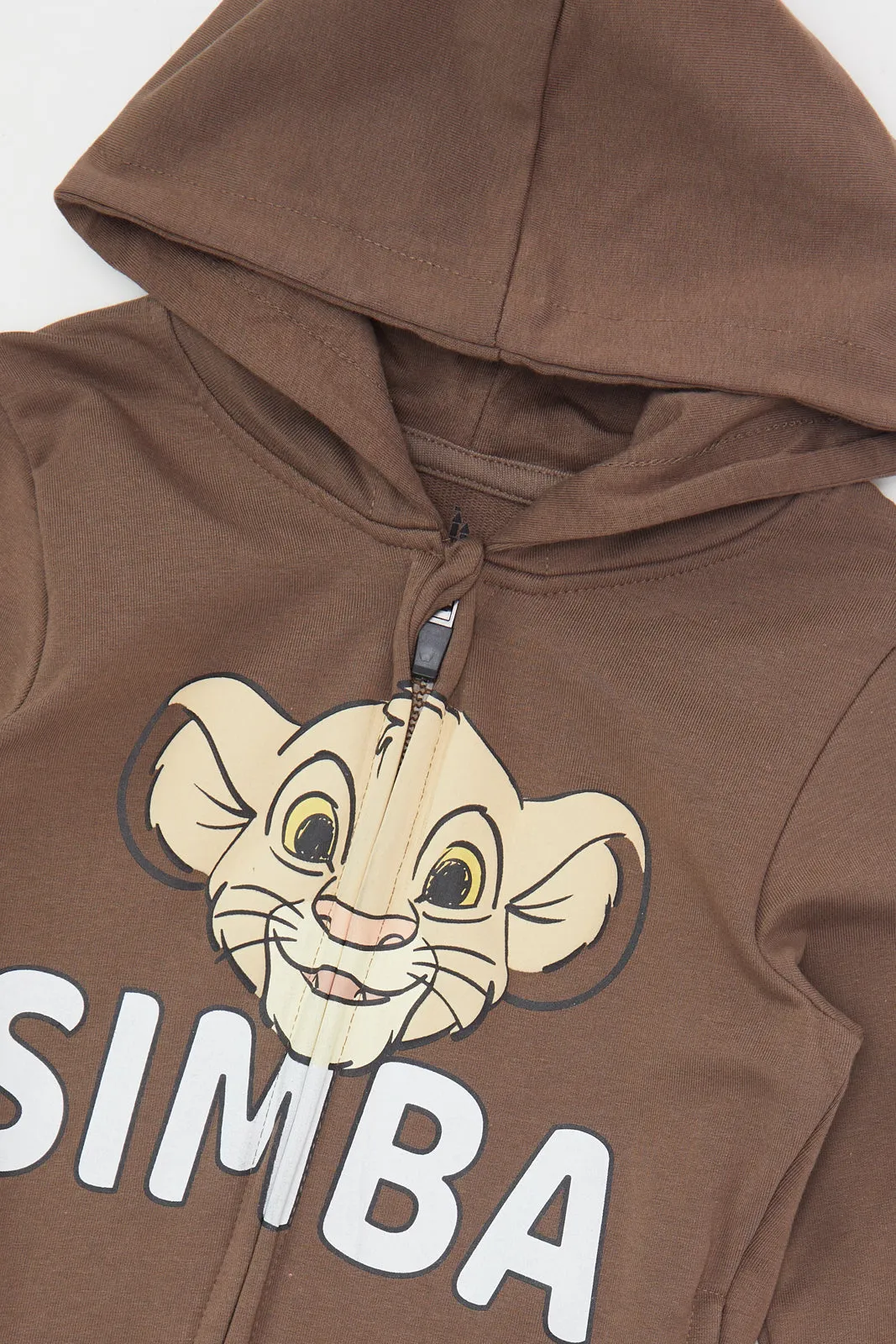 Infant Boys Brown Lion King Hooded Sweatshirt