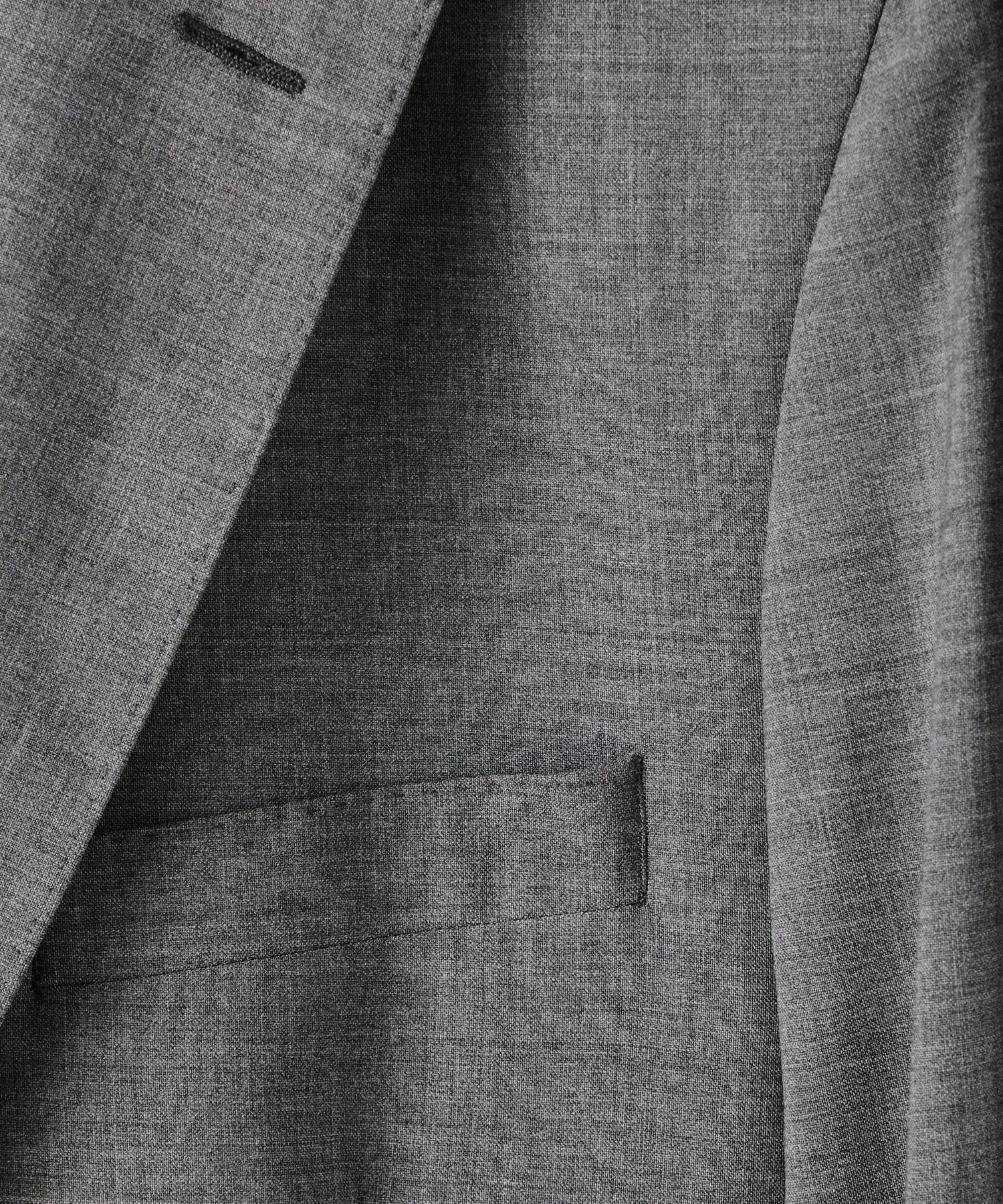 Italian Tropical Wool Sutton Suit Jacket in Charcoal