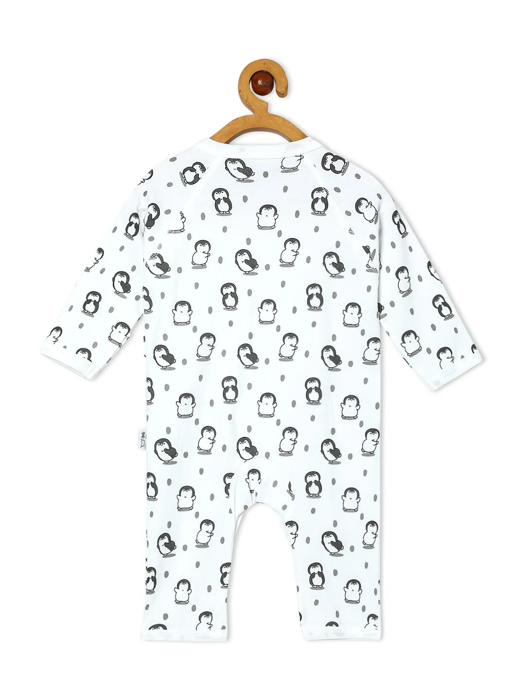 Jabla Style Infant Romper Combo of 3-Play with Penguin-Sleepless Owl-Cute like a Chicken